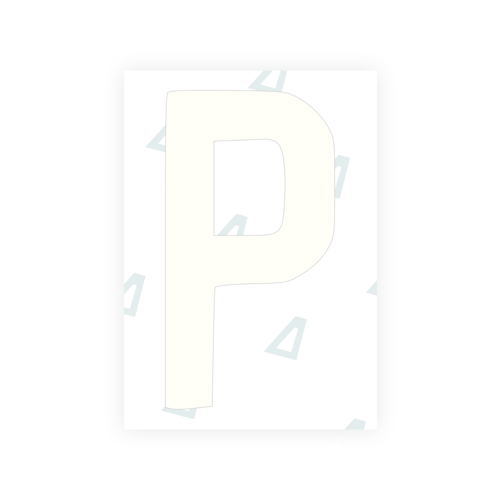 Alite Nanofilm for AUS (Queensland) license plates - Symbol "P" - Alite