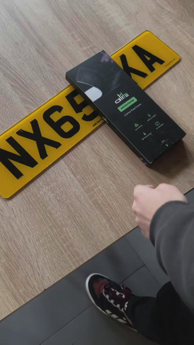 license plate fixing strip