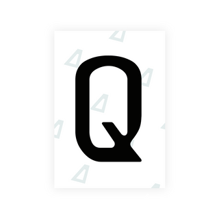 Alite Nanofilm for Chile 2014 license plates - Symbol "Q" - Alite