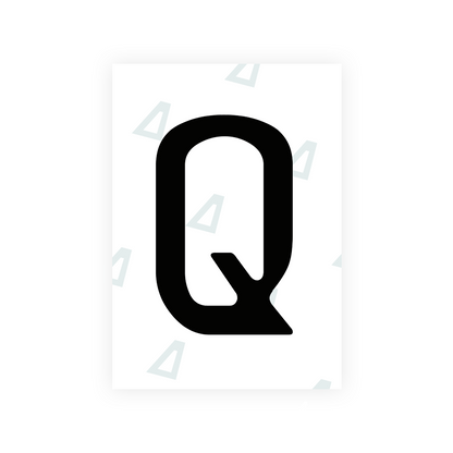 Alite Nanofilm for Chile 2014 license plates - Symbol "Q" - Alite