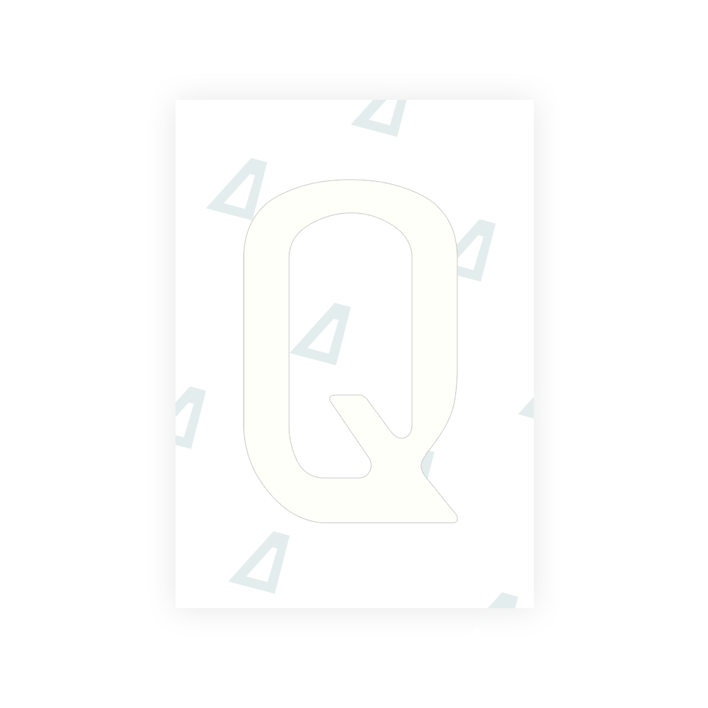 Alite Nanofilm for Chile 2014 license plates - Symbol "Q" - Alite