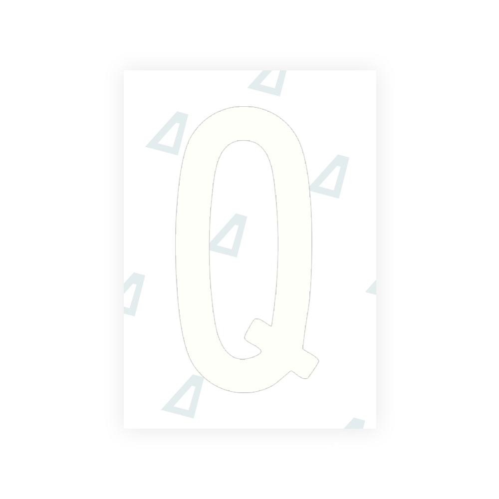Alite Nanofilm for US (Arkansas) license plates - Symbol "Q" - Alite
