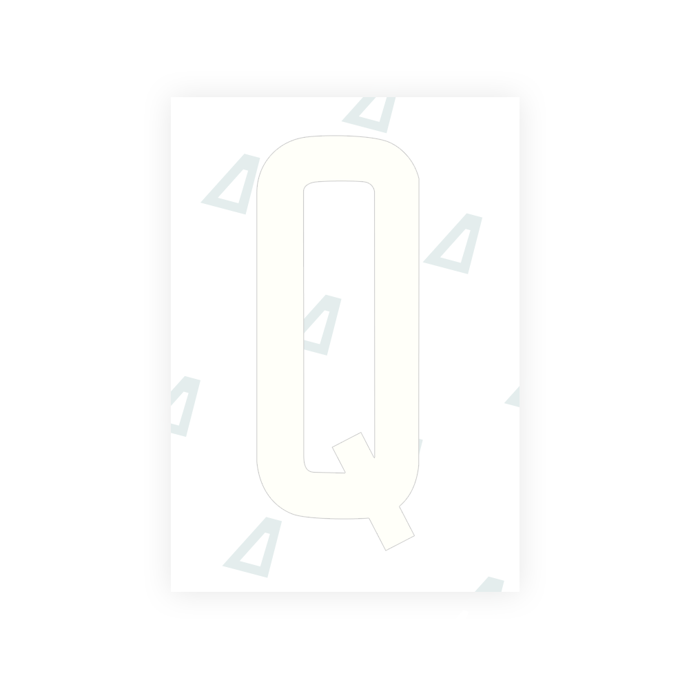 Alite Nanofilm for US (Arizona 2008) license plates - Symbol "Q" - Alite