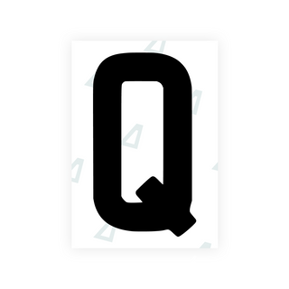Alite Nanofilm for AUS (New South Wales) license plates - Symbol "Q" - Alite
