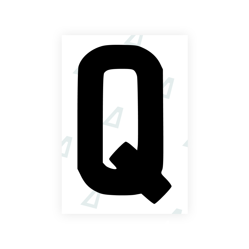 Alite Nanofilm for AUS (Queensland) license plates - Symbol "Q" - Alite