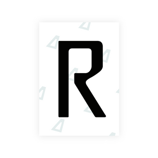 Alite Nanofilm for Chile 2014 license plates - Symbol "R" - Alite