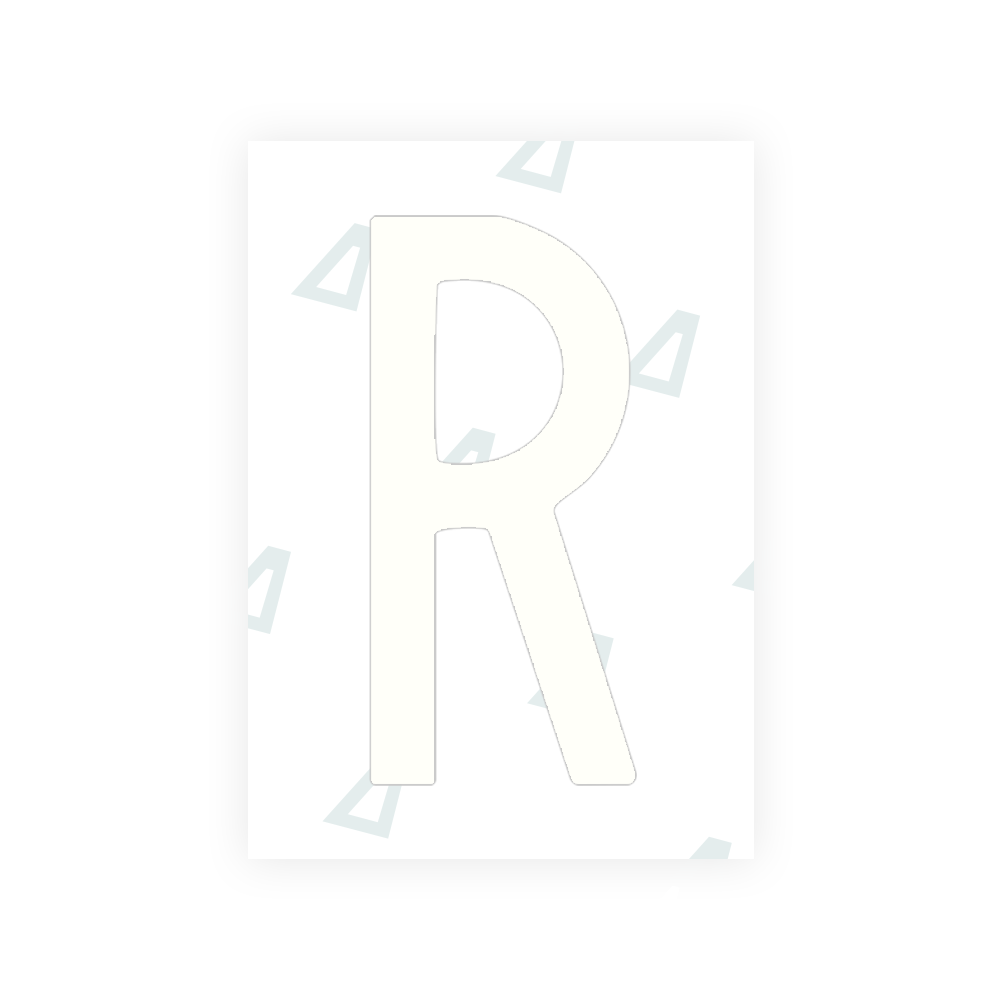 Alite Nanofilm for US (Arkansas) license plates - Symbol "R" - Alite