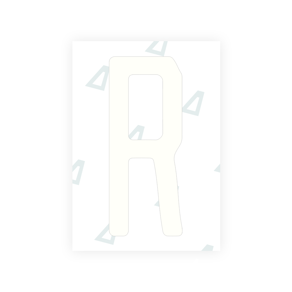 Alite Nanofilm for US (Florida 2019) license plates - Symbol "R" - Alite