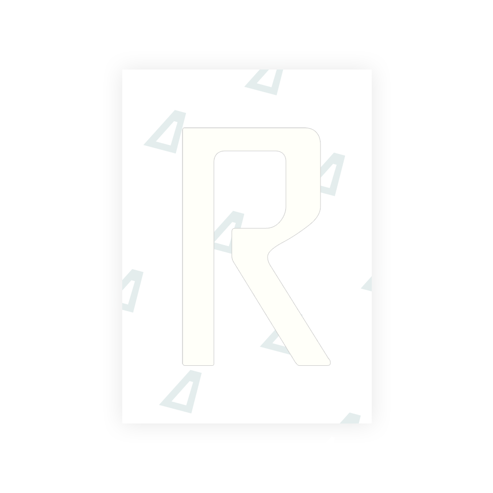 Alite Nanofilm for Chile 2014 license plates - Symbol "R" - Alite