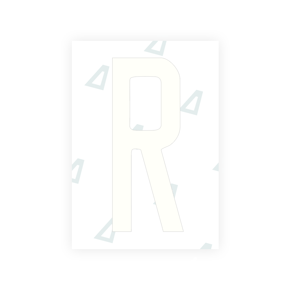 Alite Nanofilm for US (Arizona 2008) license plates - Symbol "R" - Alite