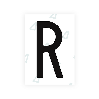 Alite Nanofilm for US (Arkansas) license plates - Symbol "R" - Alite
