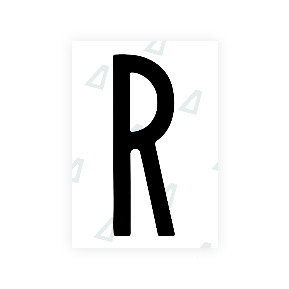 Alite Nanofilm for US (New York 2020 - Flat) license plates - Symbol "R" - Alite