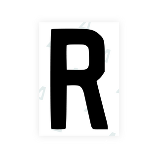 Alite Nanofilm for AUS (Queensland) license plates - Symbol "R" - Alite