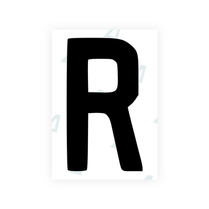 Alite Nanofilm for AUS (Queensland) license plates - Symbol "R" - Alite