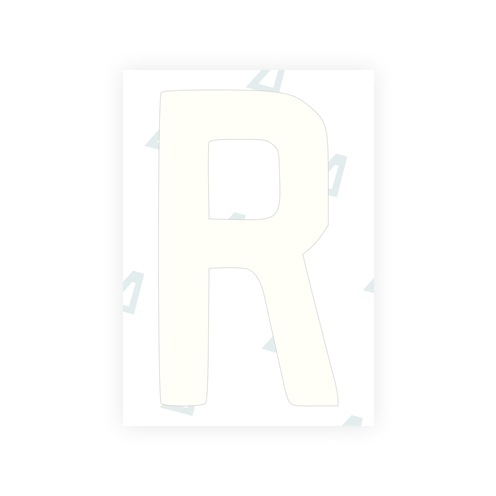Alite Nanofilm for AUS (Queensland) license plates - Symbol "R" - Alite