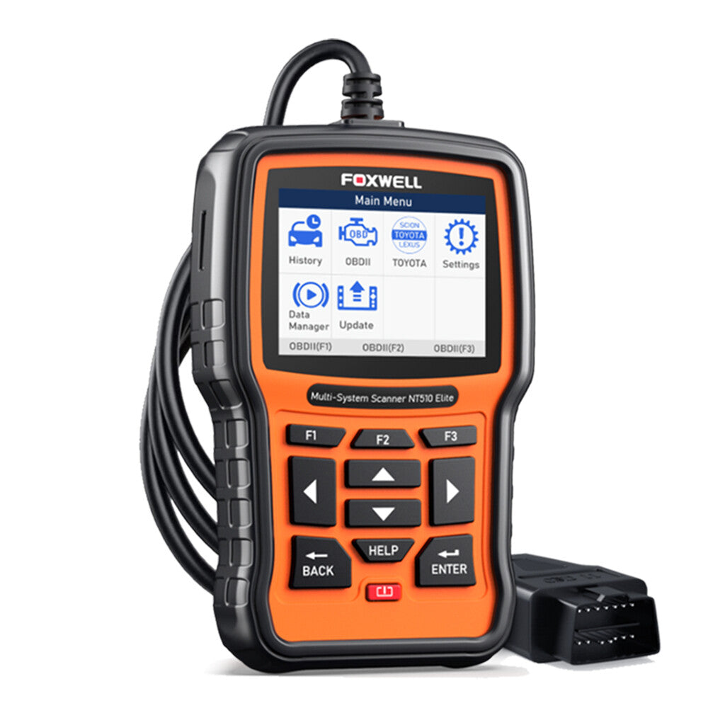 Foxwell Nt510 Elite 診断ツール OBD2 スキャナー システムコードリーダー 双方向スキャン