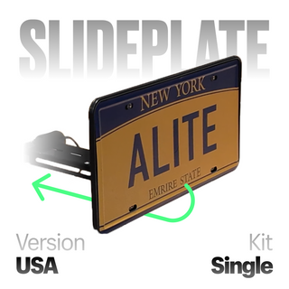 Alite Slideplate License Plate Hider - Single kit (US version)