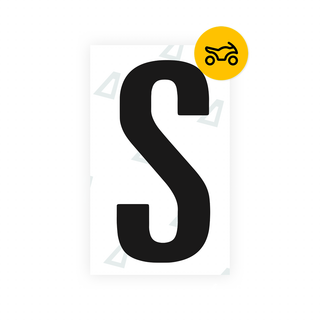 Alite Nanofilm for US (Texas) Moto license plates - Symbol "S" - Alite