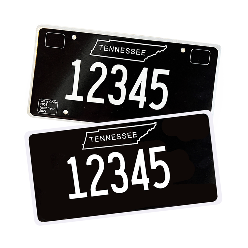 Alite Nanofilm – Custom Anti Radar Stickers for Tennesse Black License Plates