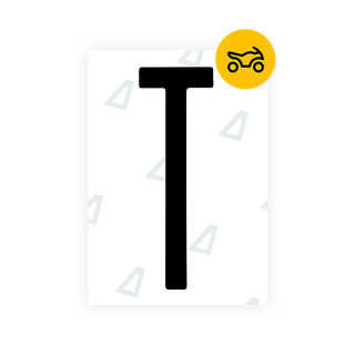 Alite Nanofilm for US (New York 2001) Moto license plates - Symbol "T" - Alite