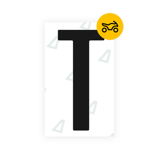 Alite Nanofilm for US (Texas) Moto license plates - Symbol "T" - Alite