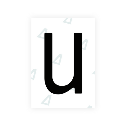 Alite Nanofilm for Chile 2014 license plates - Symbol "U" - Alite