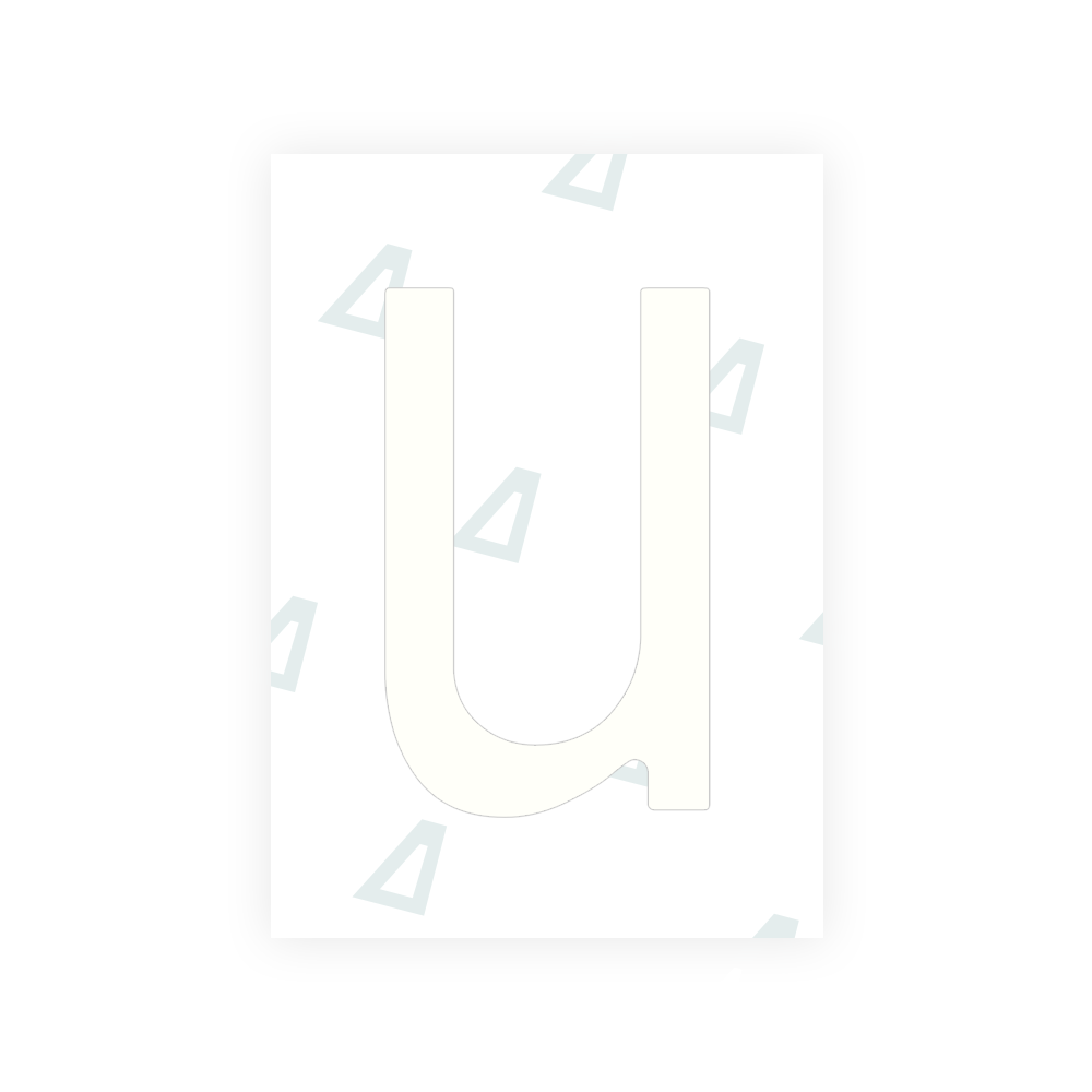Alite Nanofilm for Chile 2014 license plates - Symbol "U" - Alite