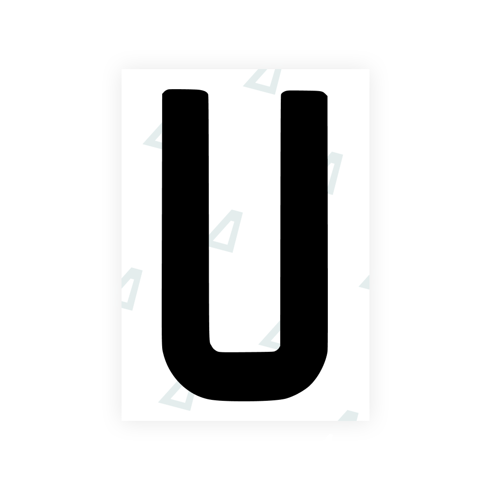 Alite Nanofilm for AUS (New South Wales) license plates - Symbol "U" - Alite
