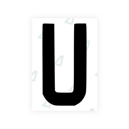 Alite Nanofilm for AUS (Queensland) license plates - Symbol "U" - Alite