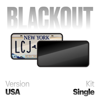 Alite Blackout License Plate Hider - Single kit (US version)