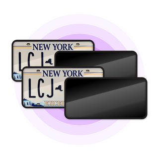 Alite Blackout License Plate Hider - Front and Rear kit (US version)