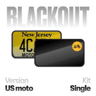 Alite Blackout Moto License Plate Hider - Single kit (US version)