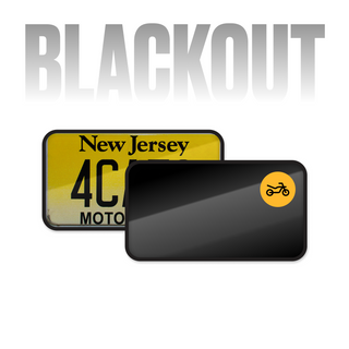 Cache-plaque d'immatriculation Alite Blackout Moto - Kit simple (version américaine)