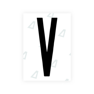 Alite Nanofilm for US (New York 2020 - Flat) license plates - Symbol "V" - Alite