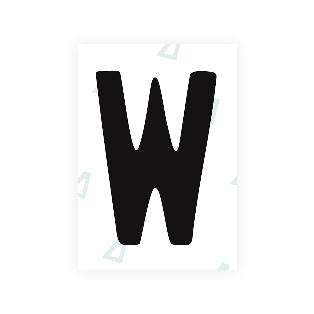 Alite Nanofilm for Chile 2007 license plates - Symbol "W" - Alite