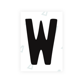 Alite Nanofilm for Chile 2007 license plates - Symbol "W" - Alite