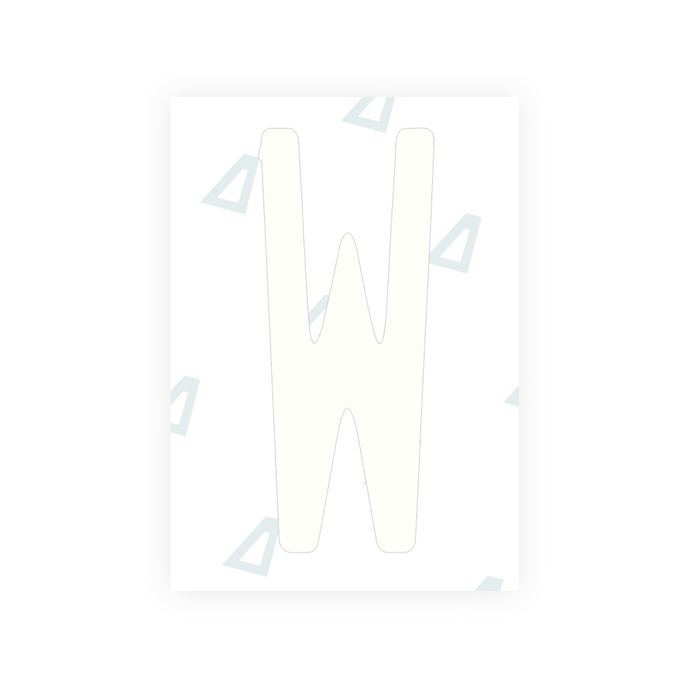 Alite Nanofilm for US (Florida 2019) license plates - Symbol "W" - Alite