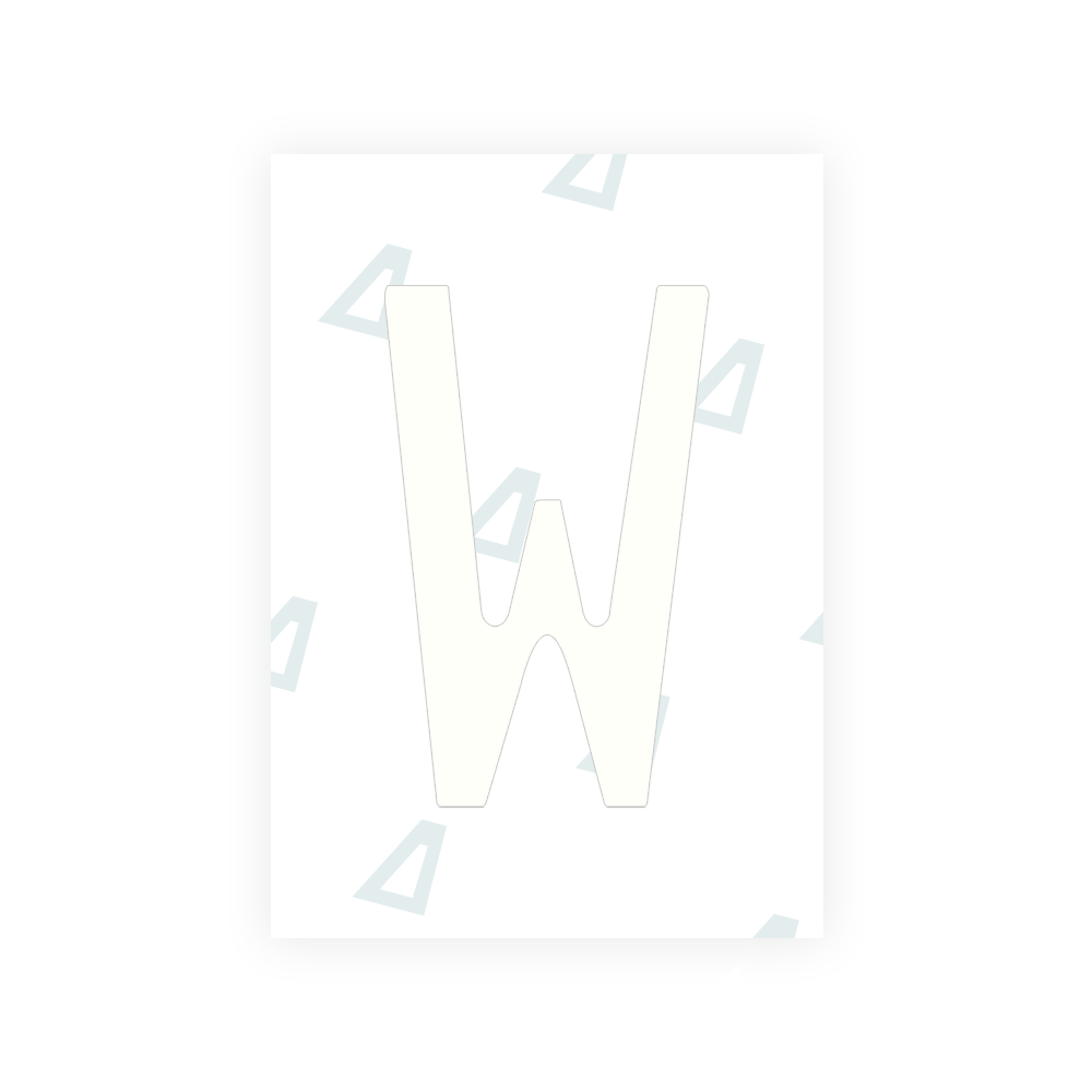 Alite Nanofilm for Chile 2014 license plates - Symbol "W" - Alite