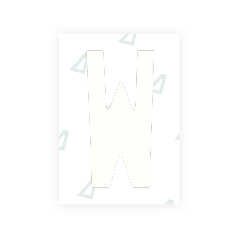 Alite Nanofilm for US (Arkansas) license plates - Symbol "W" - Alite