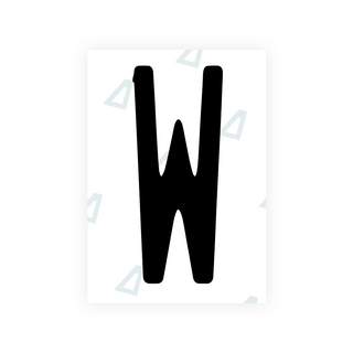 Alite Nanofilm for US (Florida 2019) license plates - Symbol "W" - Alite