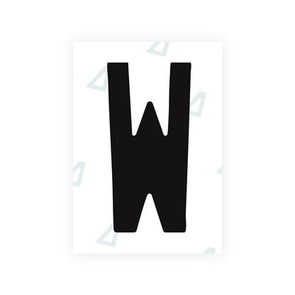 Alite Nanofilm for US (Arkansas) license plates - Symbol "W" - Alite