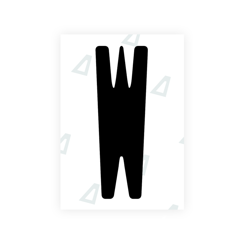 Alite Nanofilm for US (New York 2020) license plates - Symbol "W" - Alite