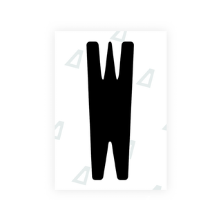 Alite Nanofilm for US (New York 2020) license plates - Symbol "W" - Alite