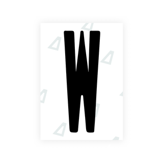 Alite Nanofilm for US (New York 2020 - Flat) license plates - Symbol "W" - Alite
