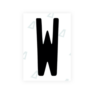 Alite Nanofilm for US (Illinois 2006 - Round) license plates - Symbol "W" - Alite