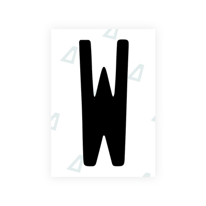 Alite Nanofilm for US (Illinois 2006 - Round) license plates - Symbol "W" - Alite
