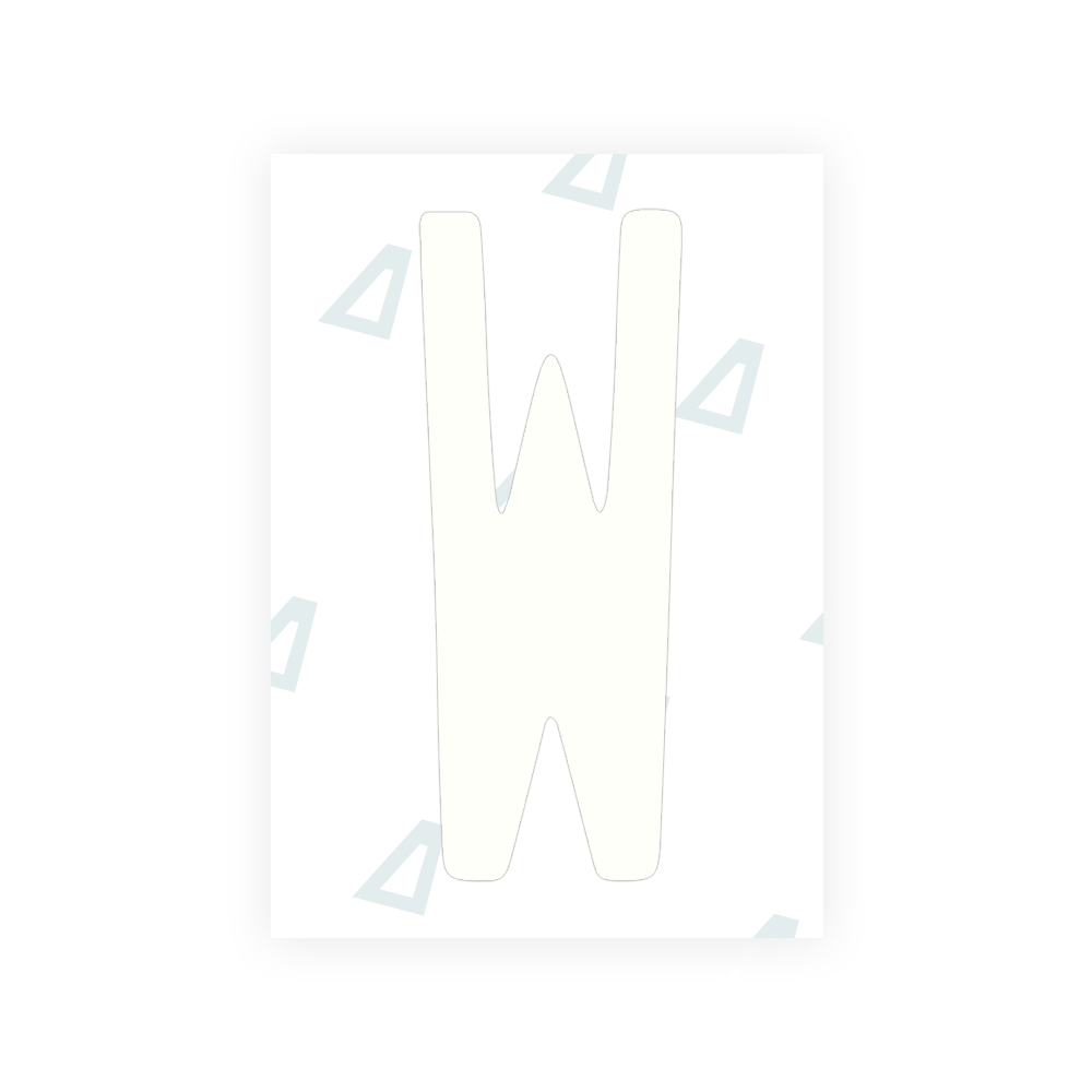 Alite Nanofilm for US (Illinois 2006 - Round) license plates - Symbol "W" - Alite