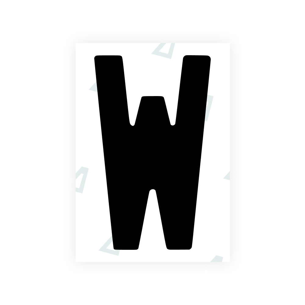 Alite Nanofilm for AUS (New South Wales) license plates - Symbol "W" - Alite