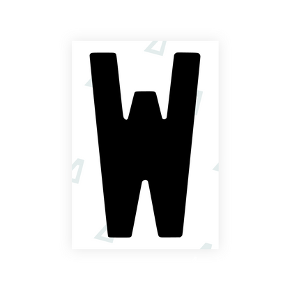 Alite Nanofilm for AUS (New South Wales) license plates - Symbol "W" - Alite