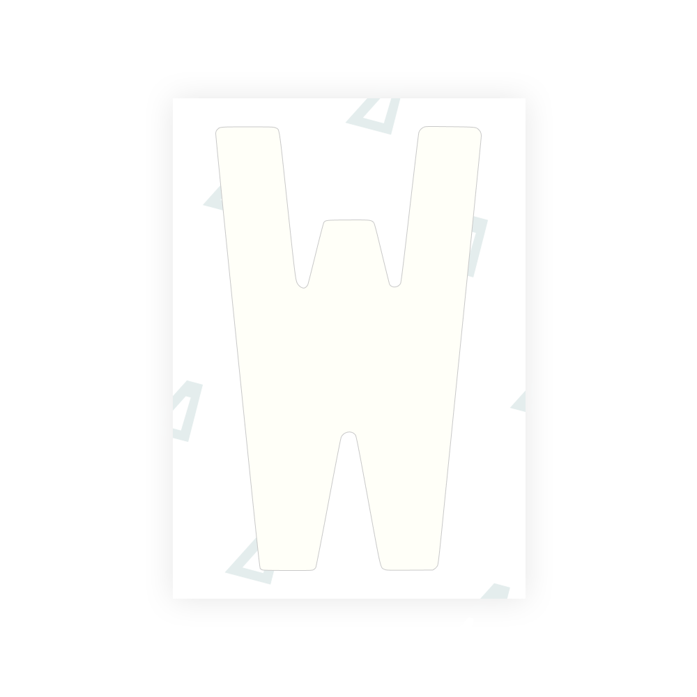 Alite Nanofilm for AUS (New South Wales) license plates - Symbol "W" - Alite